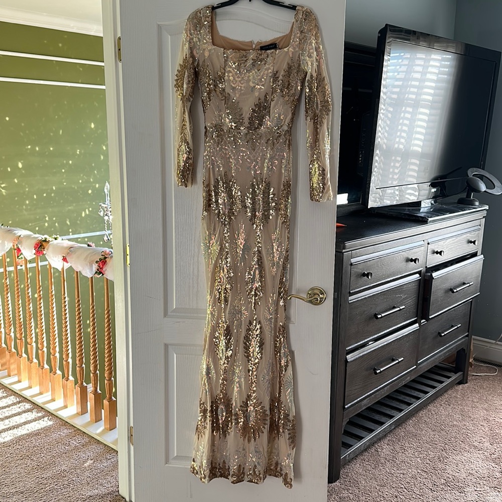 Beautiful sequence evening gown
